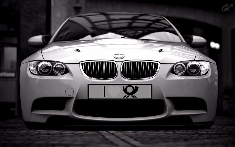 White BMW M3 Car — Gray