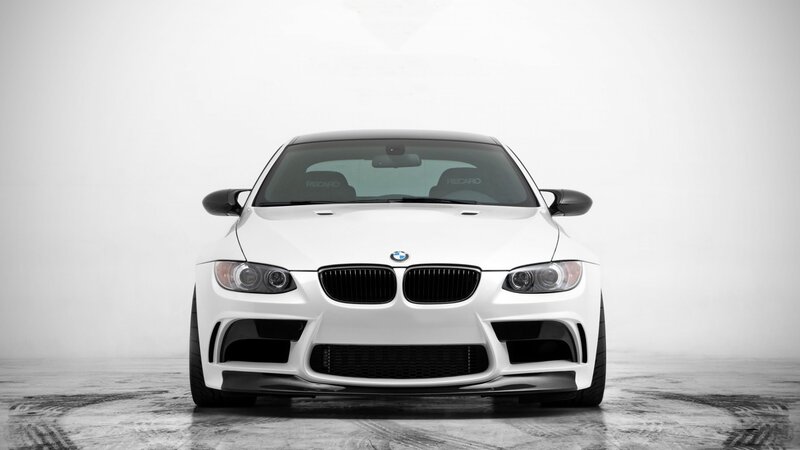 White BMW M3 Car — Neutral, Photograph, Windshield, Headlights