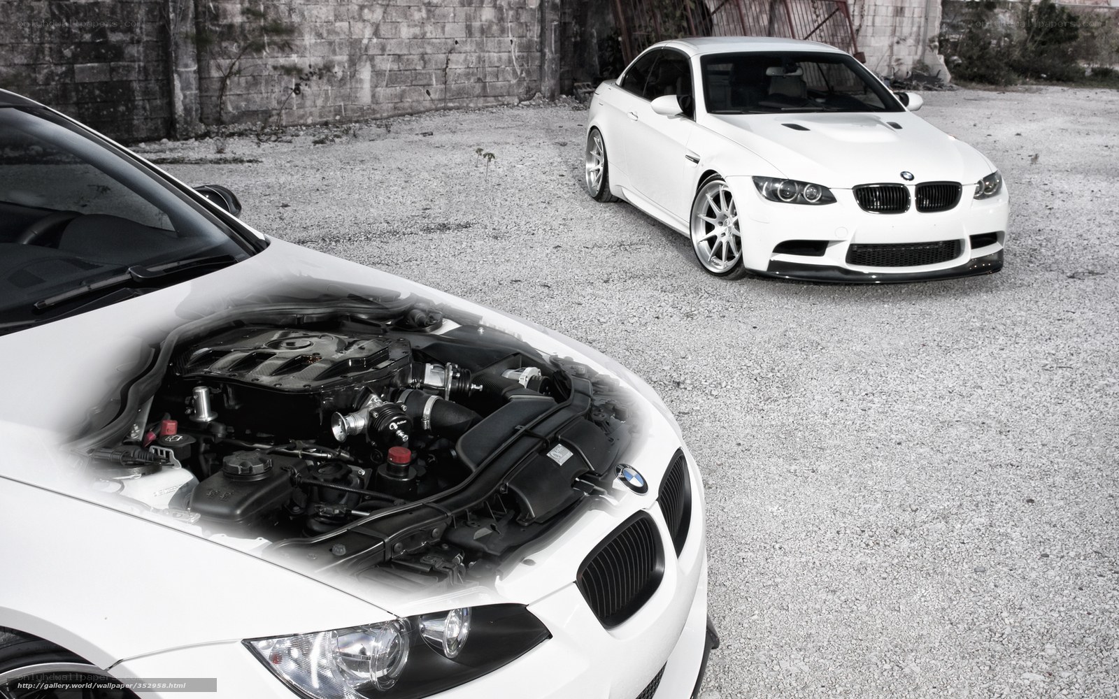 White BMW M3 cars