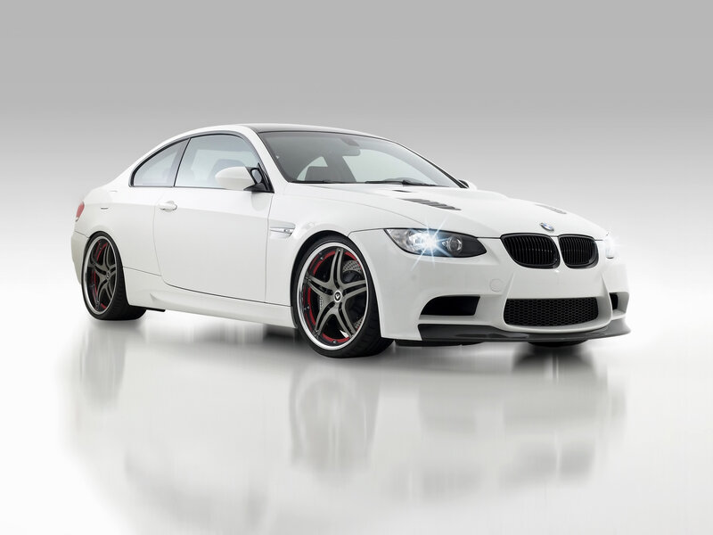 White BMW M3 coupe