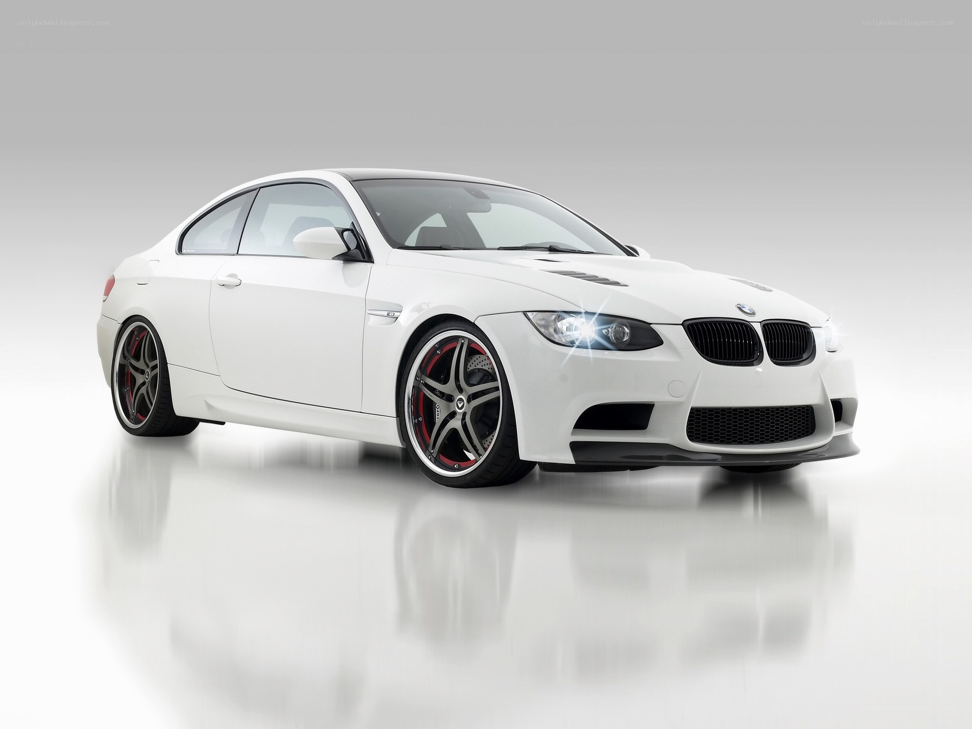 White BMW M3 coupe