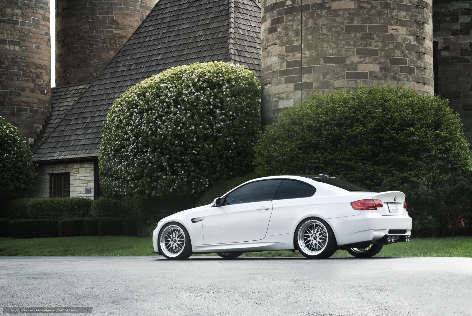 White BMW M3 coupe