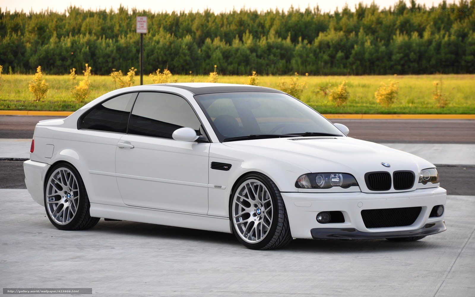White BMW M3 coupe