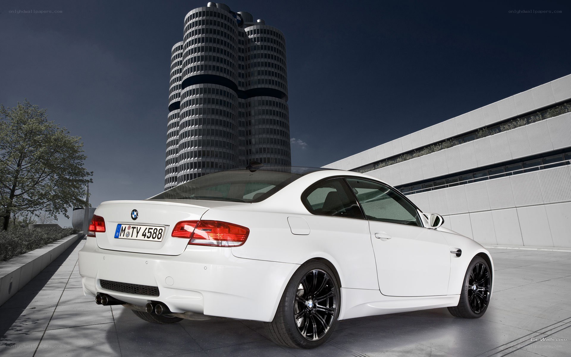 White BMW M3 coupe