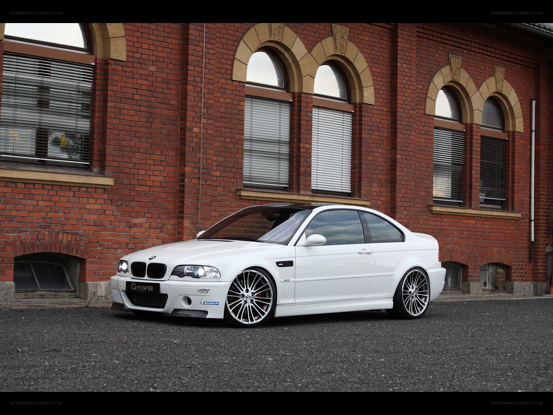 White BMW M3 coupe
