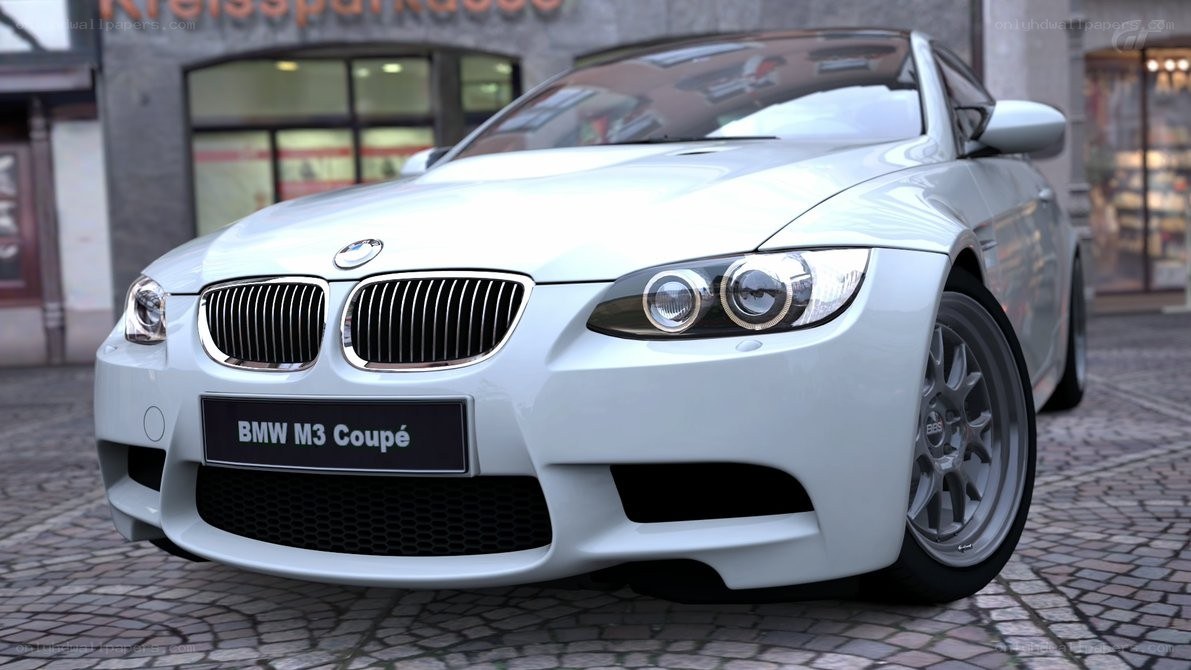 White BMW M3 Coupe