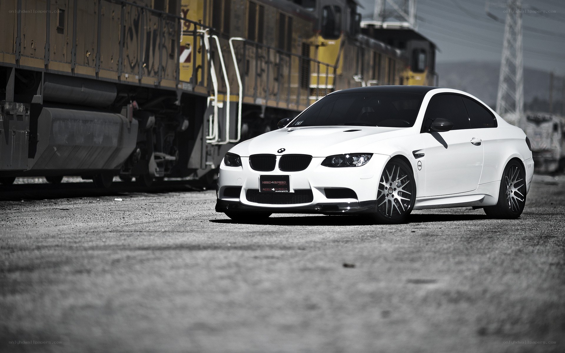 White BMW M3 coupe