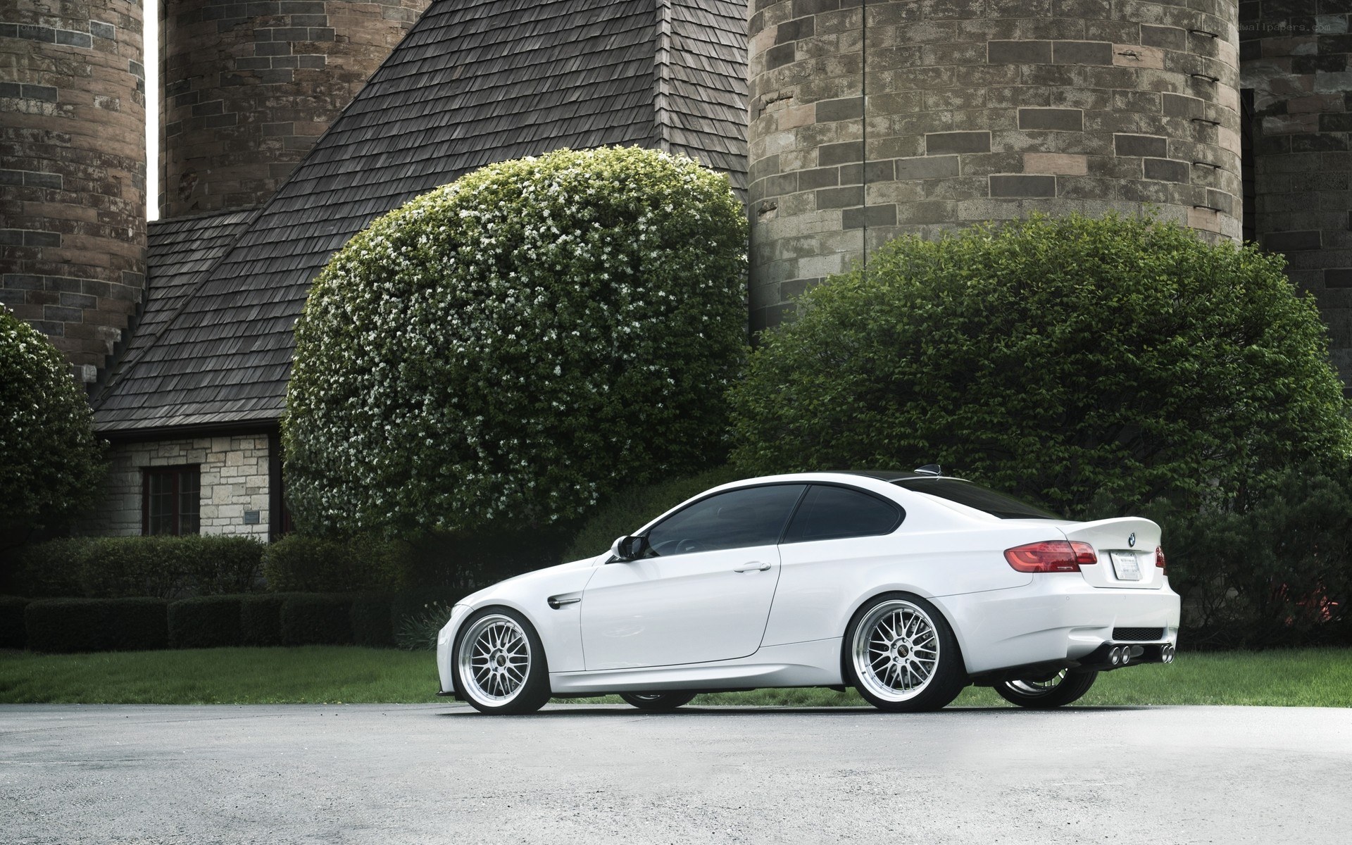 White BMW M3 coupe