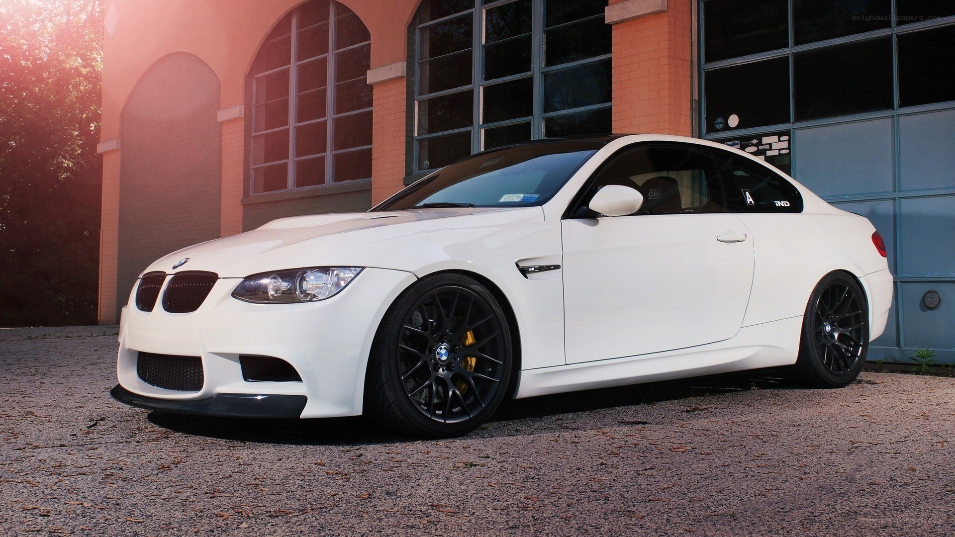 White BMW M3 coupe