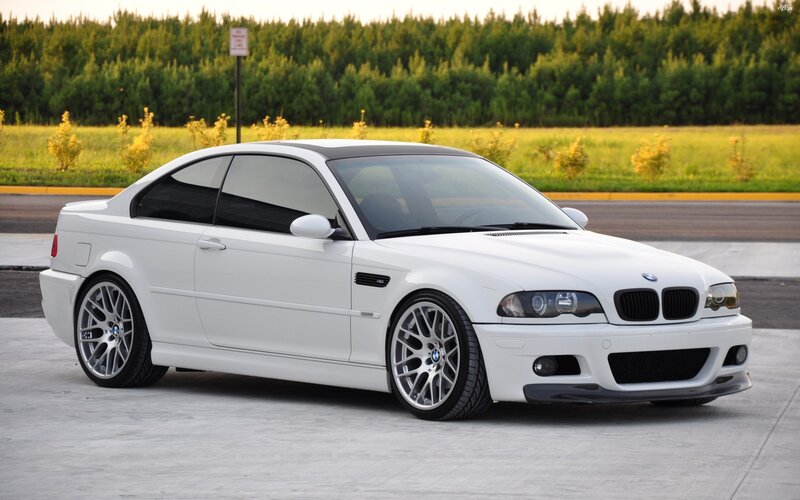 White BMW M3 Coupe — Calm, Afternoon, Photograph, Car, Trees, Road