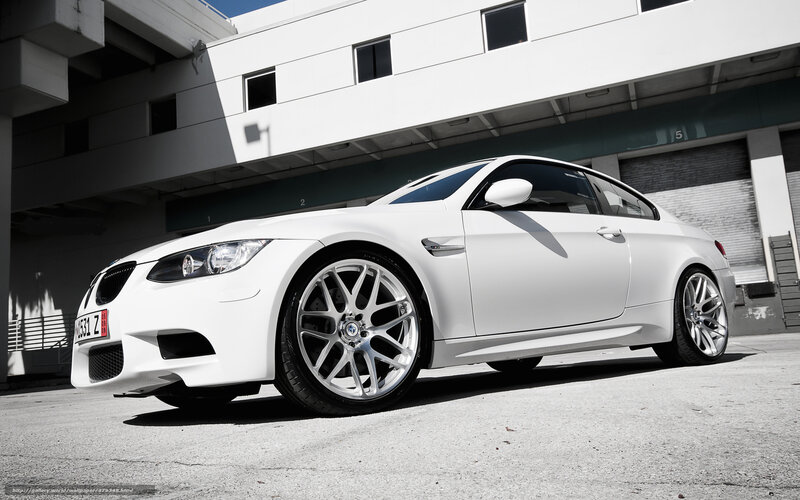 White BMW M3 Coupe — Dramatic, Afternoon, Photograph, Building