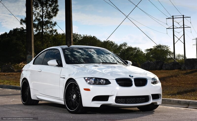 White Bmw M3 Coupe — Dramatic, Afternoon, Photograph, Car