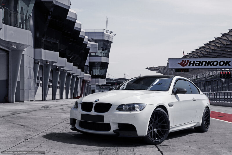 White BMW M3 Coupe — Dramatic, Afternoon, Photograph, Race Track