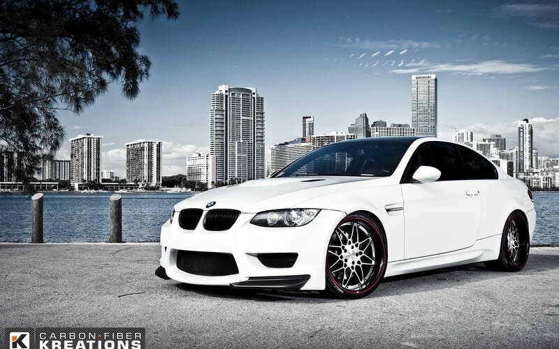White BMW M3 Coupe — Dramatic, Afternoon, Photograph