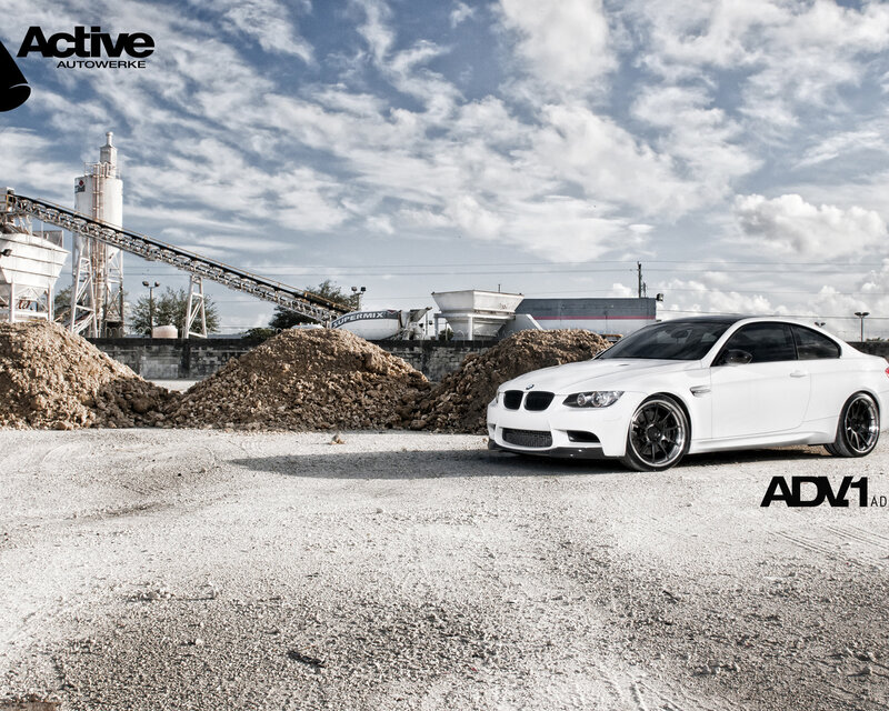 White Bmw M3 Coupe — Dramatic, Afternoon