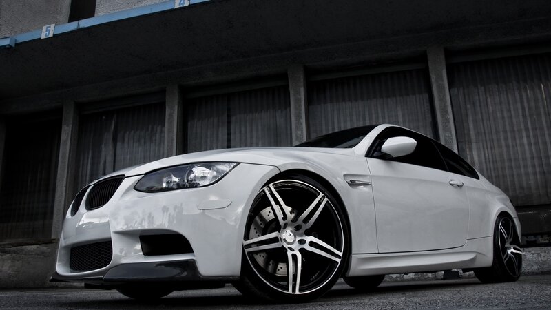 White Bmw M3 Coupe — Dramatic, Photograph, Car, Building, Wheel