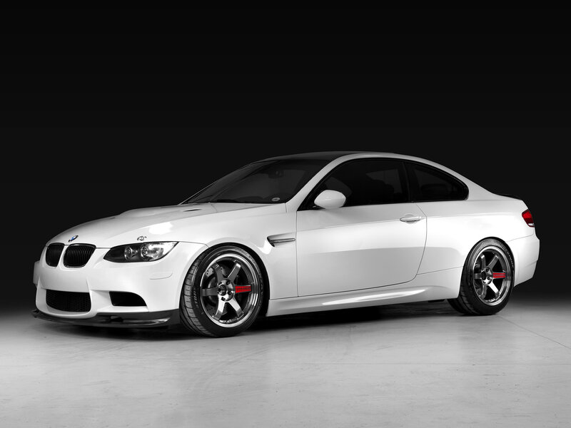 White BMW M3 Coupe — Dramatic, Photograph
