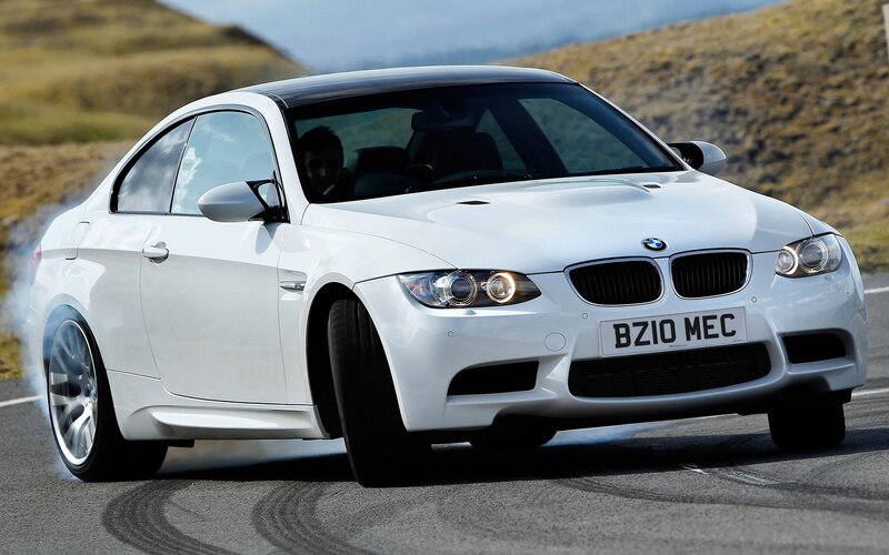 White BMW M3 Coupe — Dynamic, Afternoon, Photograph, Car, Road, Hills, Black