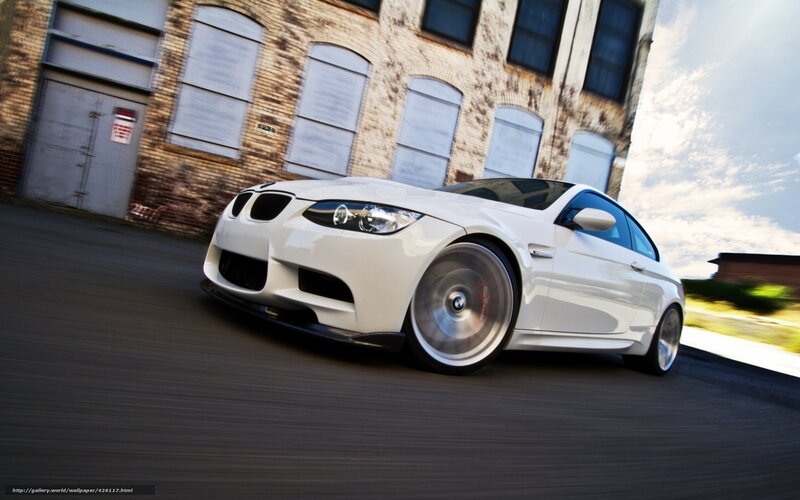 White BMW M3 Coupe — Dynamic, Afternoon, Photograph