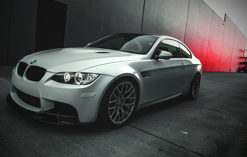 White BMW M3 Coupe — Gray