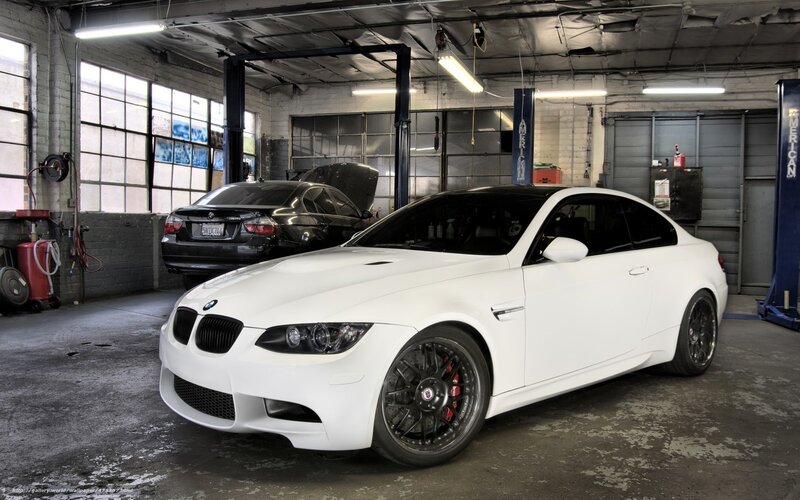 White Bmw M3 Coupe — Industrial, Photograph