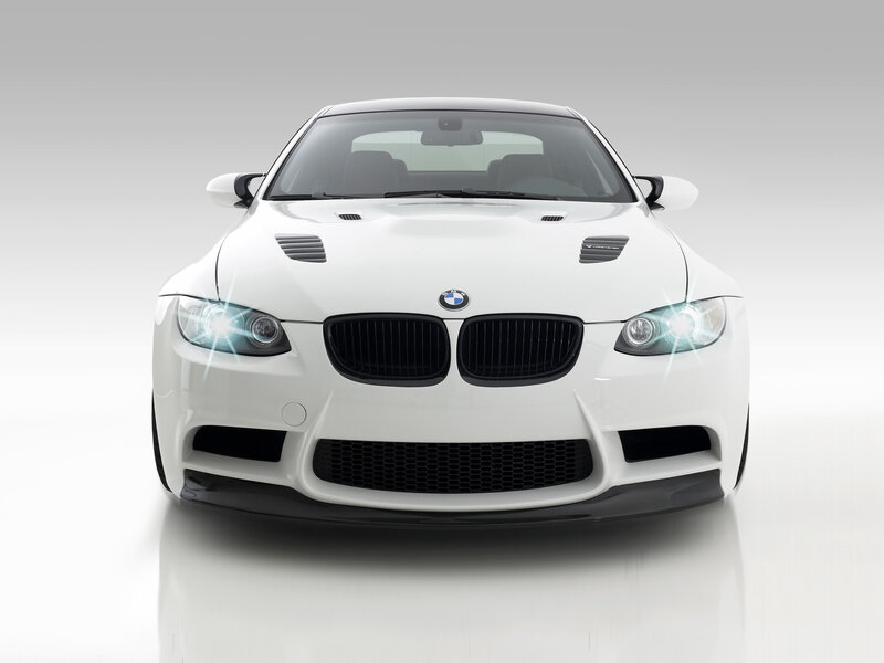 White BMW M3 Coupe — Neutral, Photograph, Car, Headlights