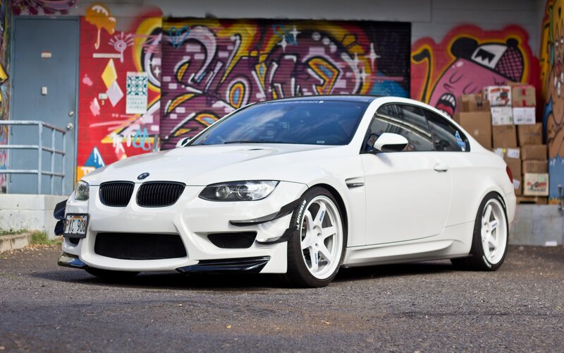 White BMW M3 Coupe — Urban, Afternoon