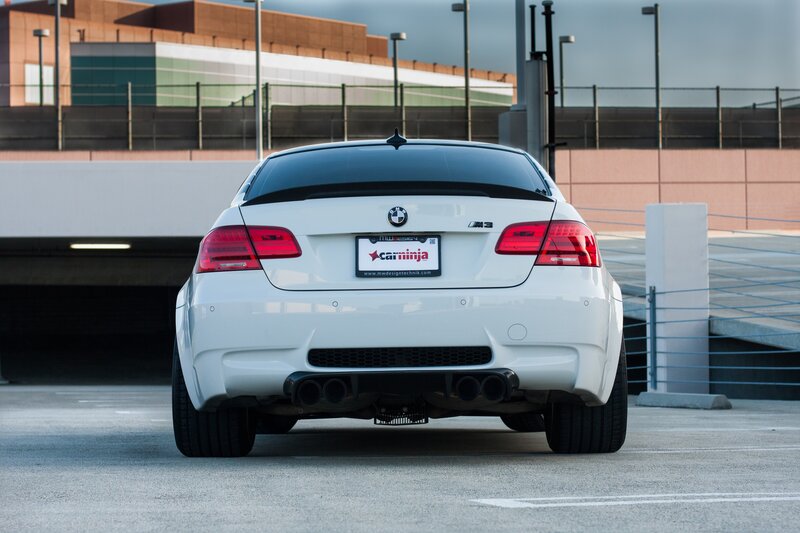 White BMW M3 — Dramatic