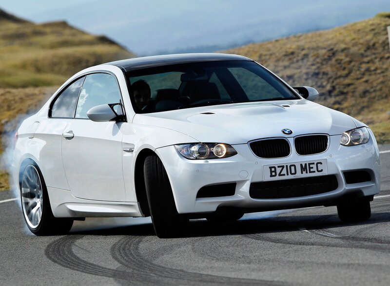 white bmw m3 drifting