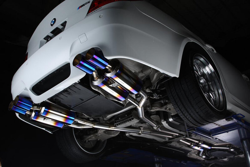 White BMW M3 Exhaust