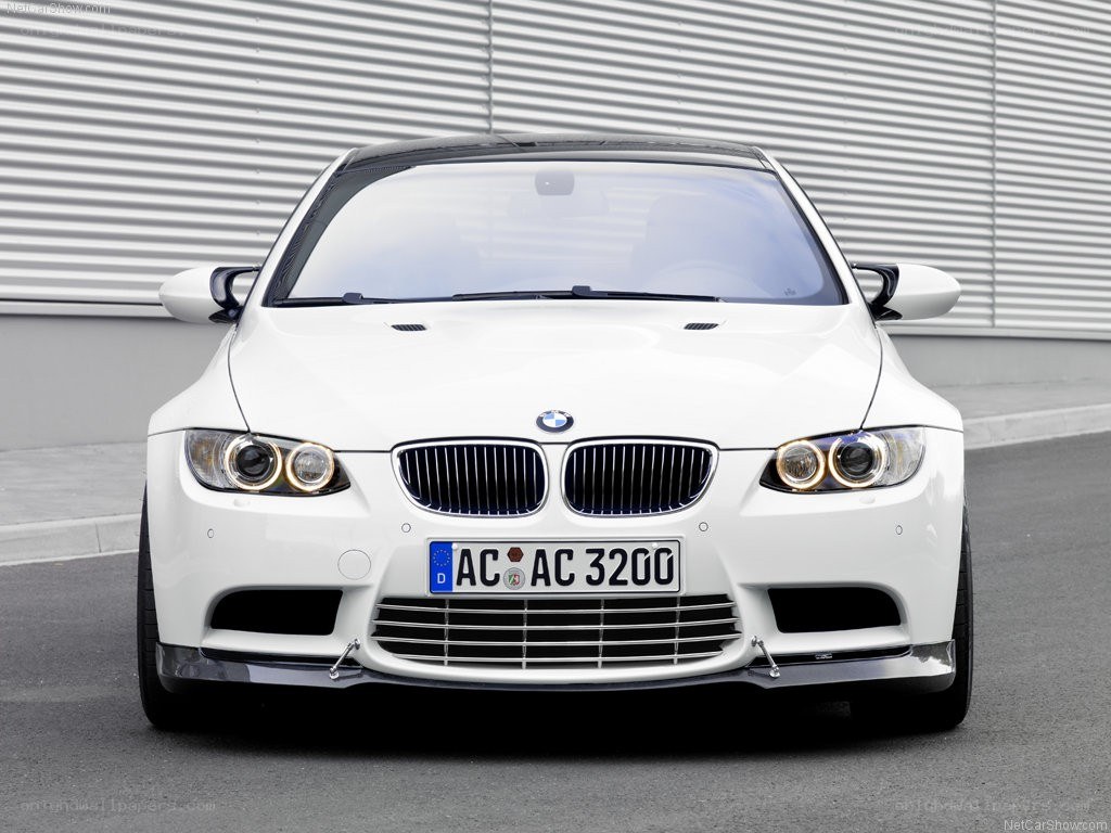 white bmw m3 front view