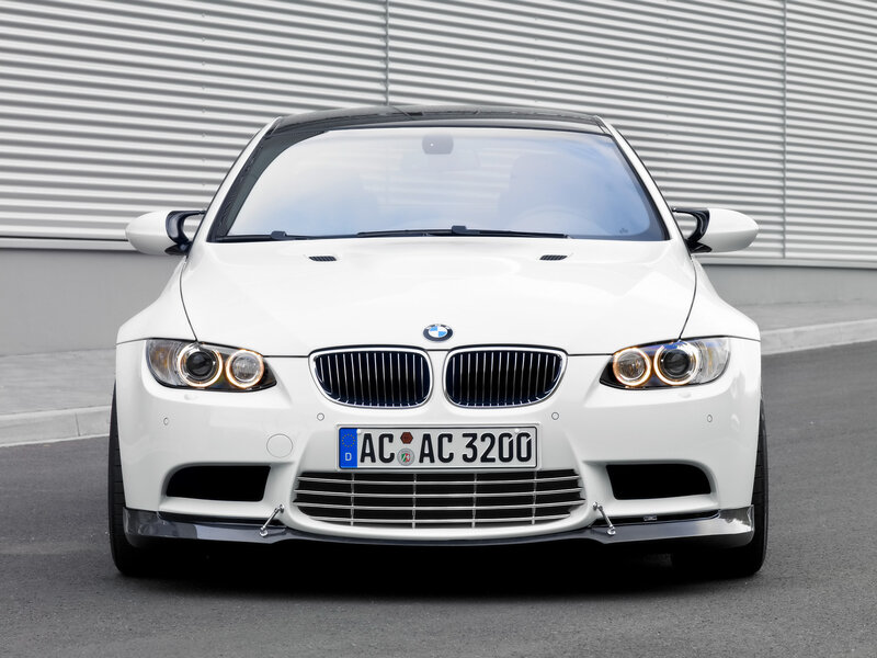 white bmw m3 front view
