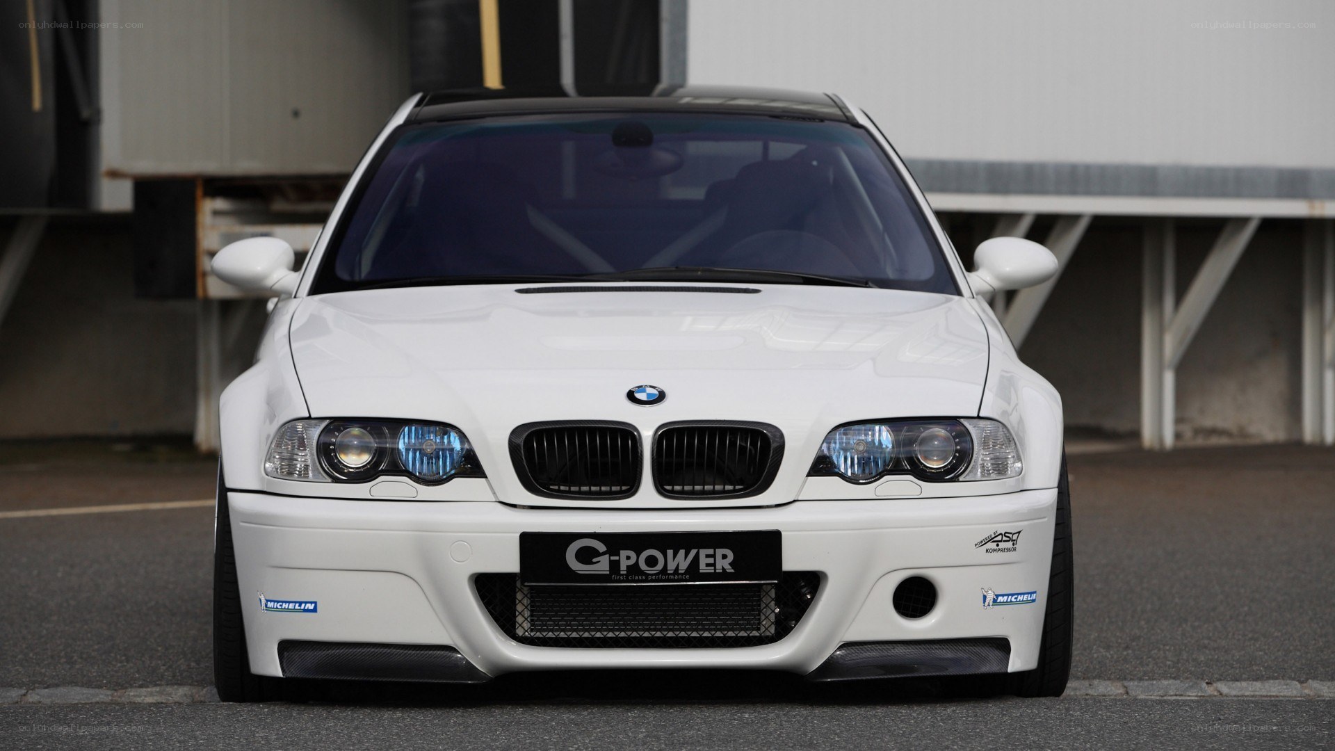 white bmw m3 g-power