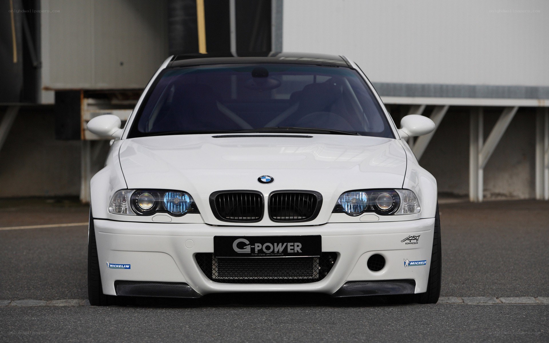white bmw m3 g-power