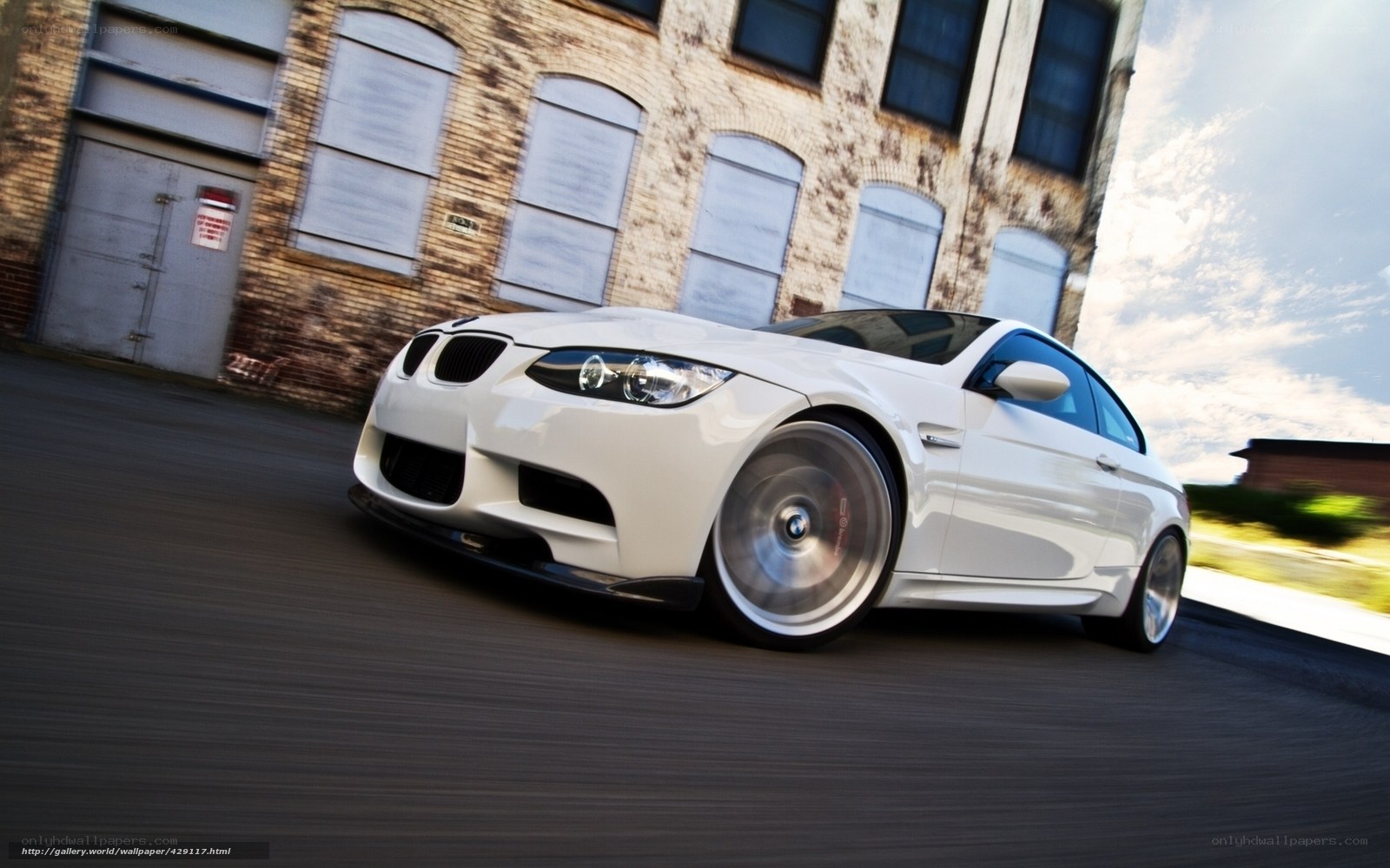 white bmw m3 in motion