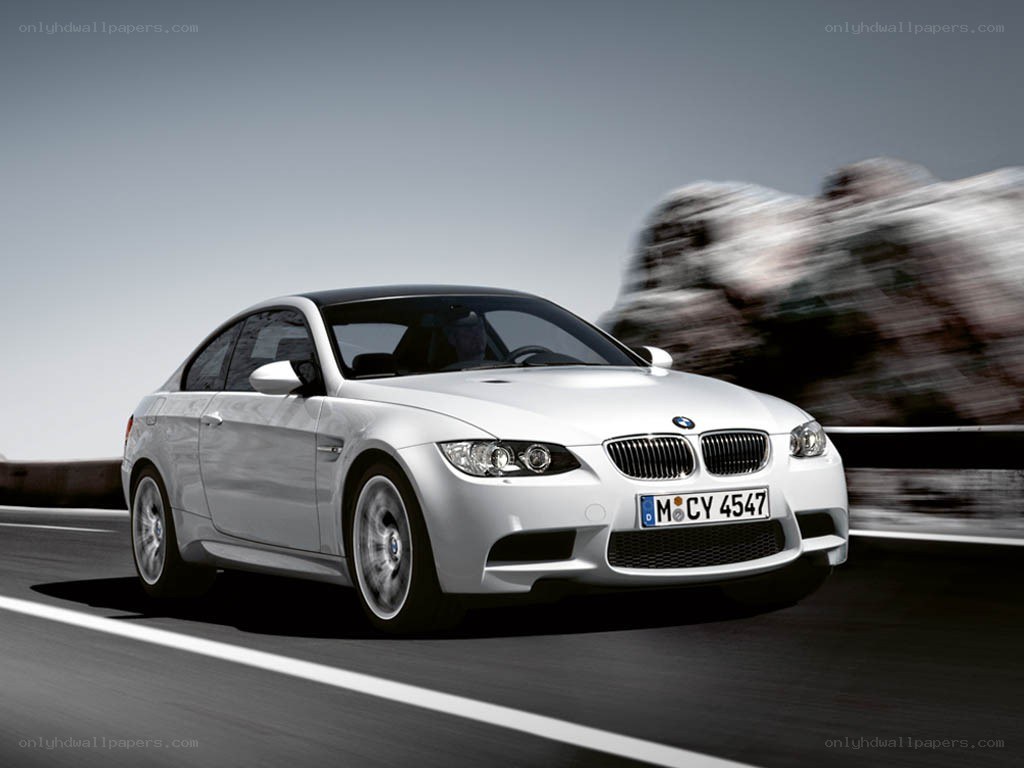 white bmw m3 in motion