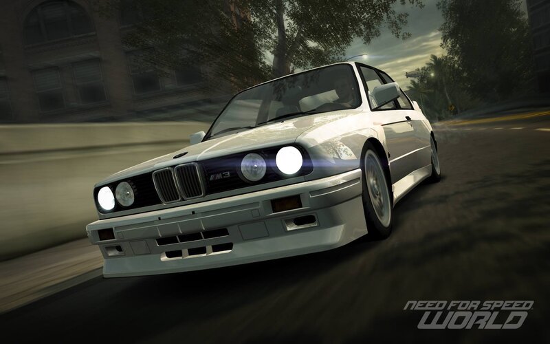 white bmw m3 in need for speed