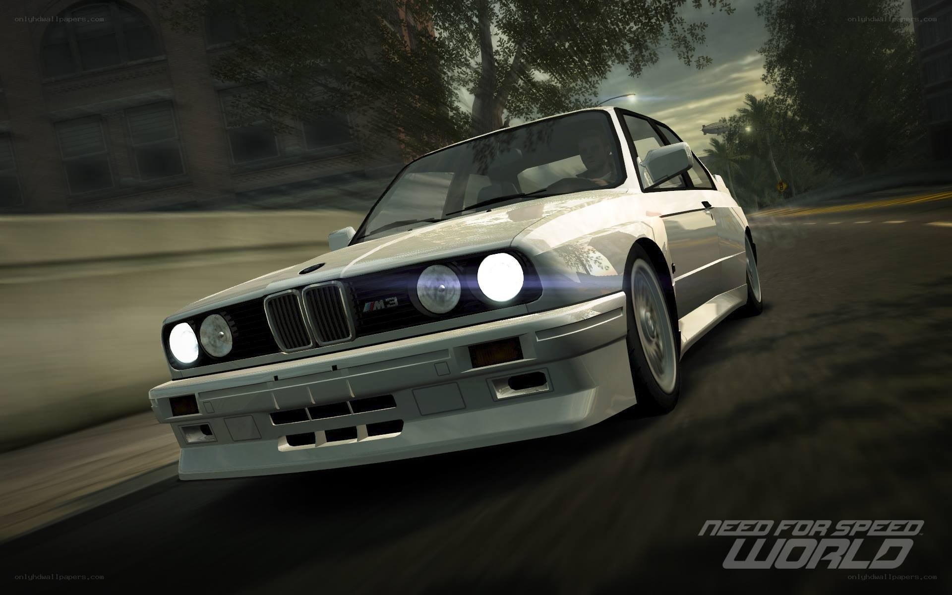 white bmw m3 in need for speed