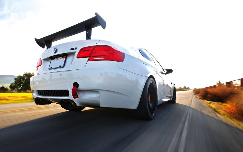 white bmw m3 on a road