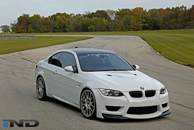 white bmw m3 on racetrack