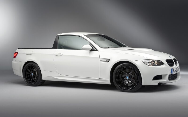 white bmw m3 pickup