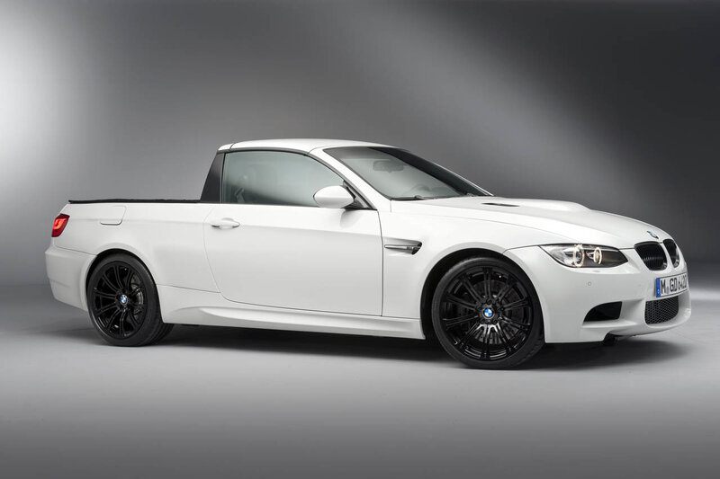 White Bmw M3 Pickup — Dramatic