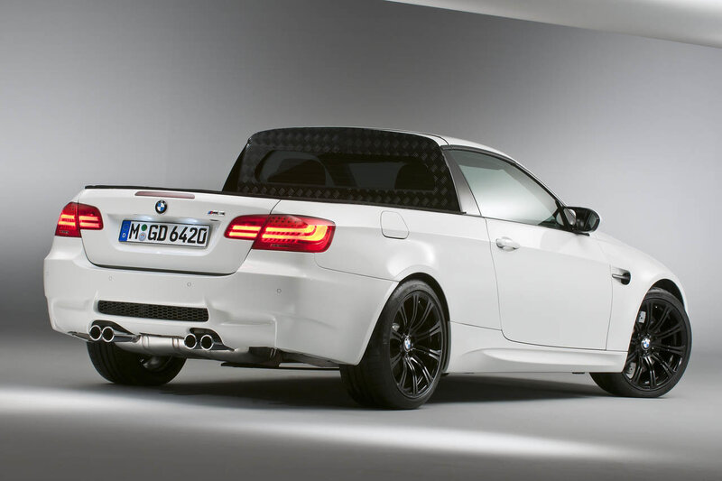 White Bmw M3 Pickup — Neutral, Photograph, Car