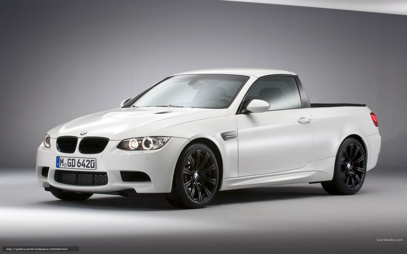 white bmw m3 pickup