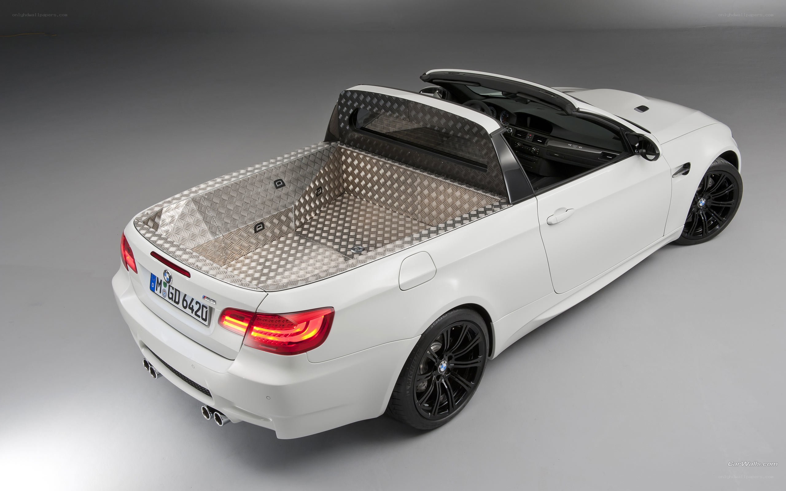 white bmw m3 pickup truck