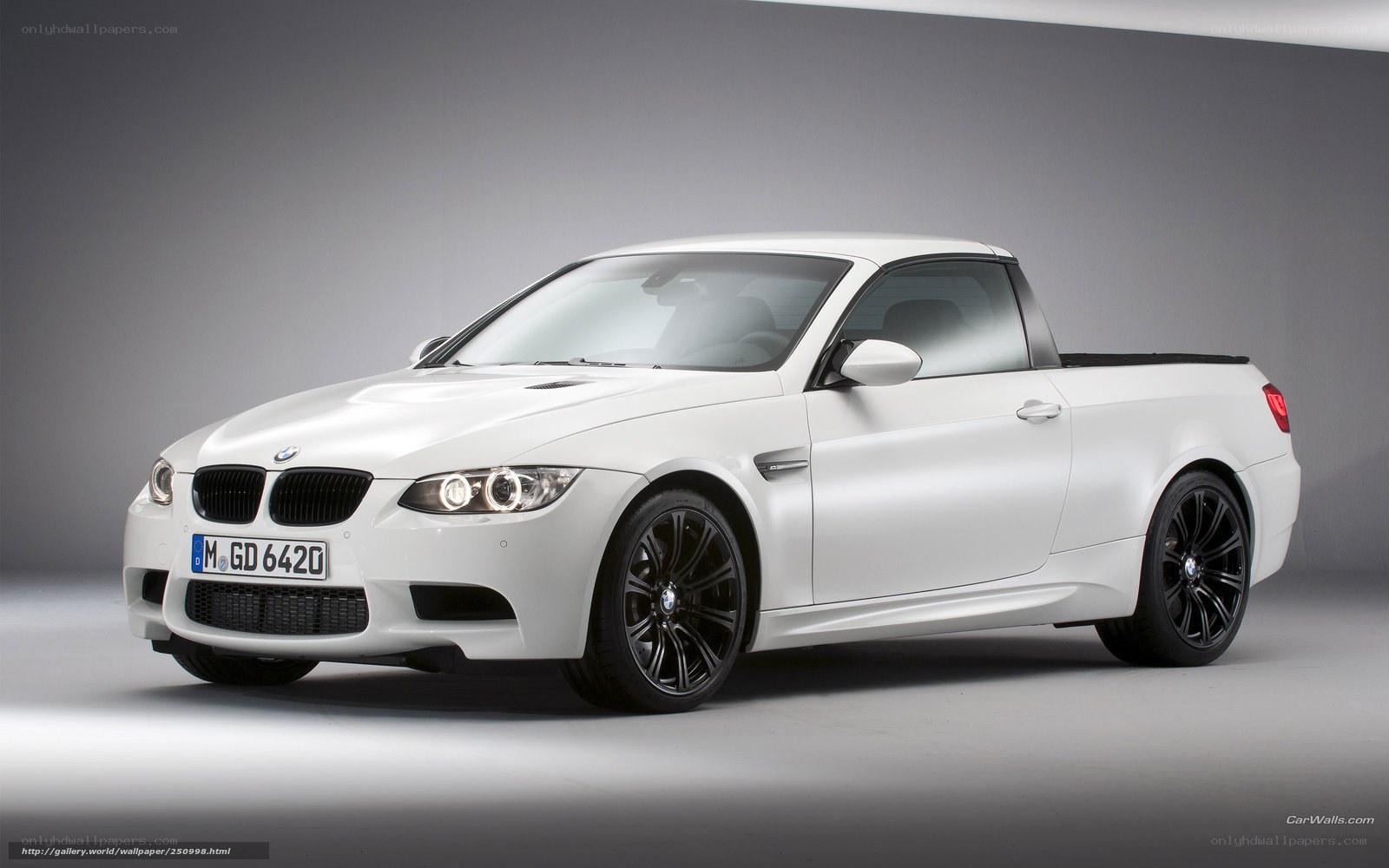 white bmw m3 pickup