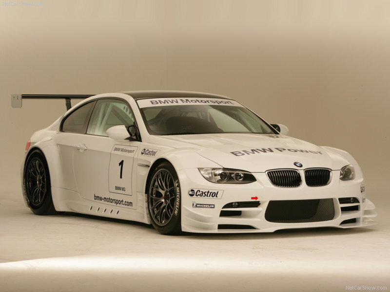 White BMW M3 race car