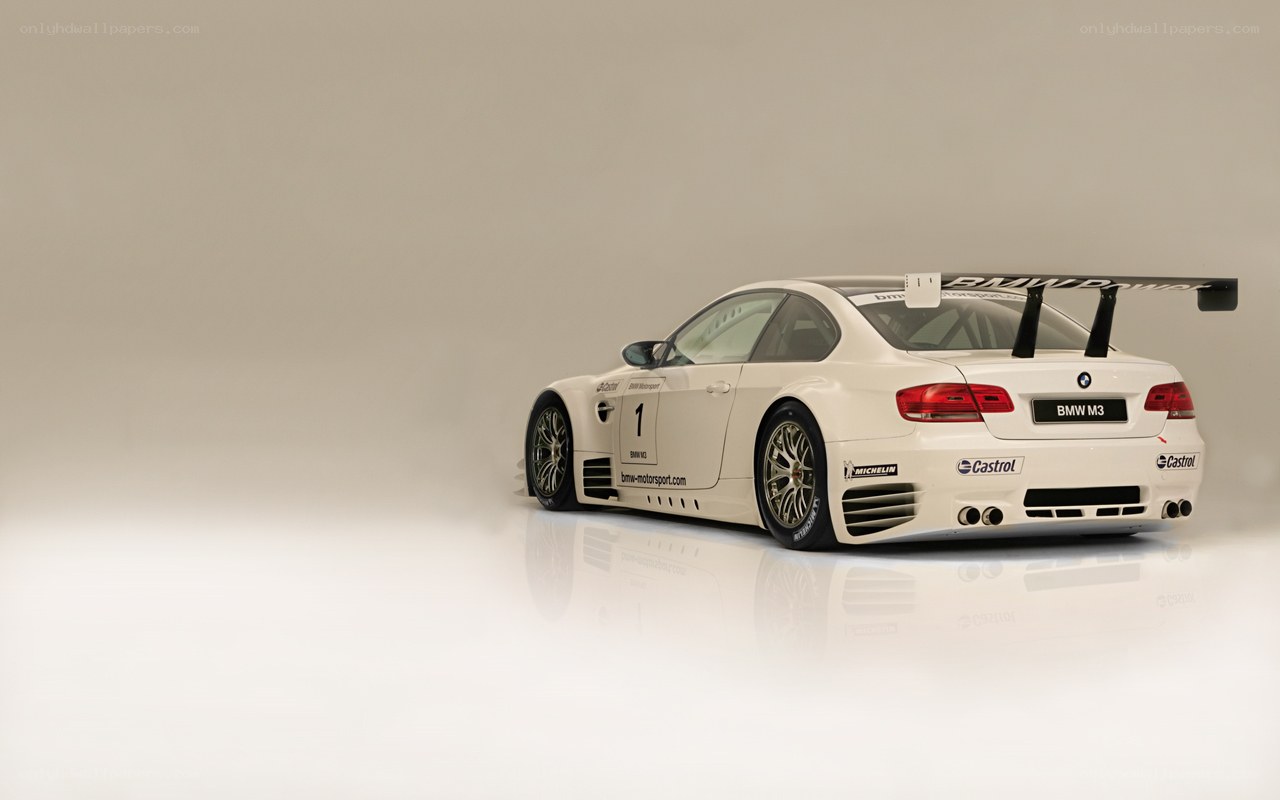 White BMW M3 race car