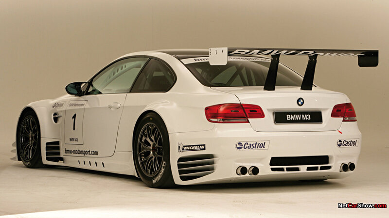White BMW M3 Race Car — Neutral, Photograph, Race Car, Aerodynamic Wing