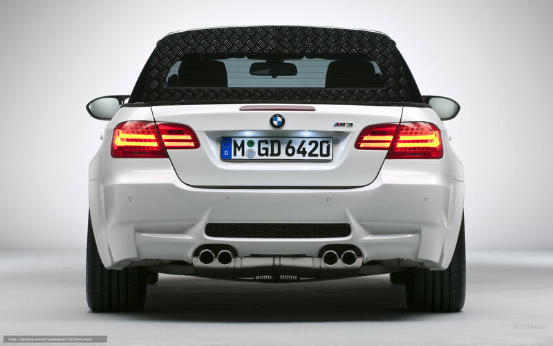 white bmw m3 rear view